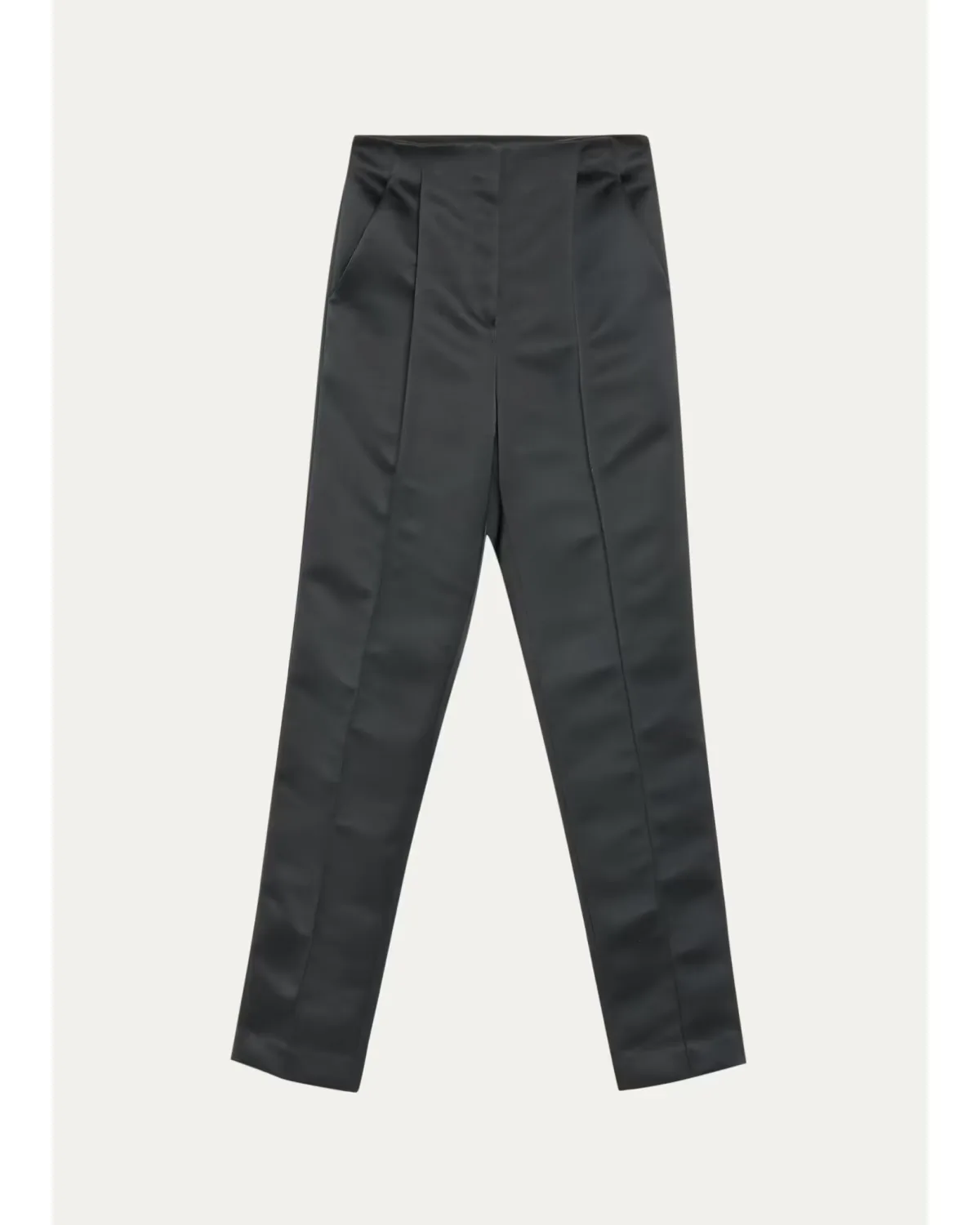 Carrot Pleated Satin Tapered-Leg Trousers by Prabal Gurung
