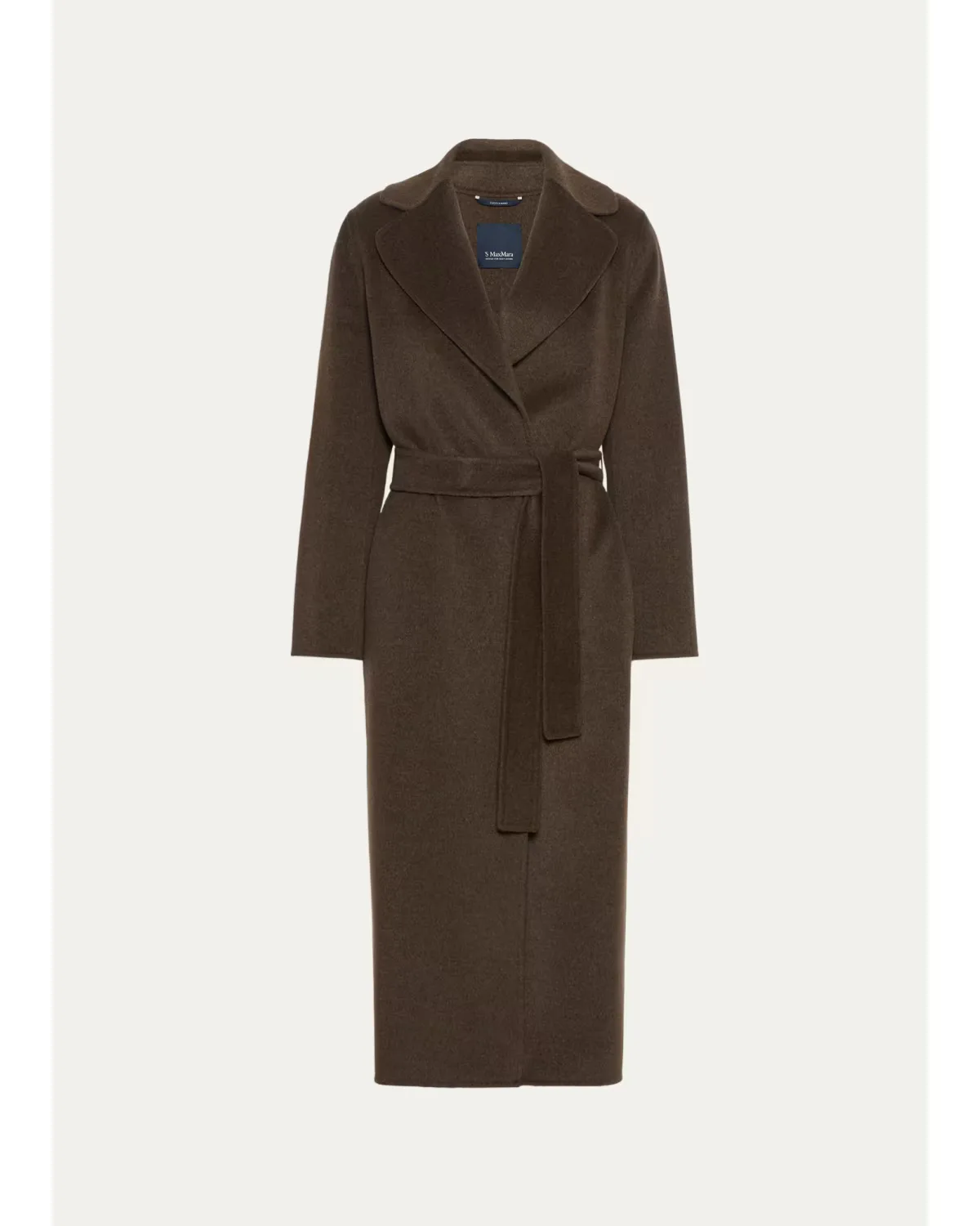 Brushed Wool Belted Wrap Coat by Max Mara