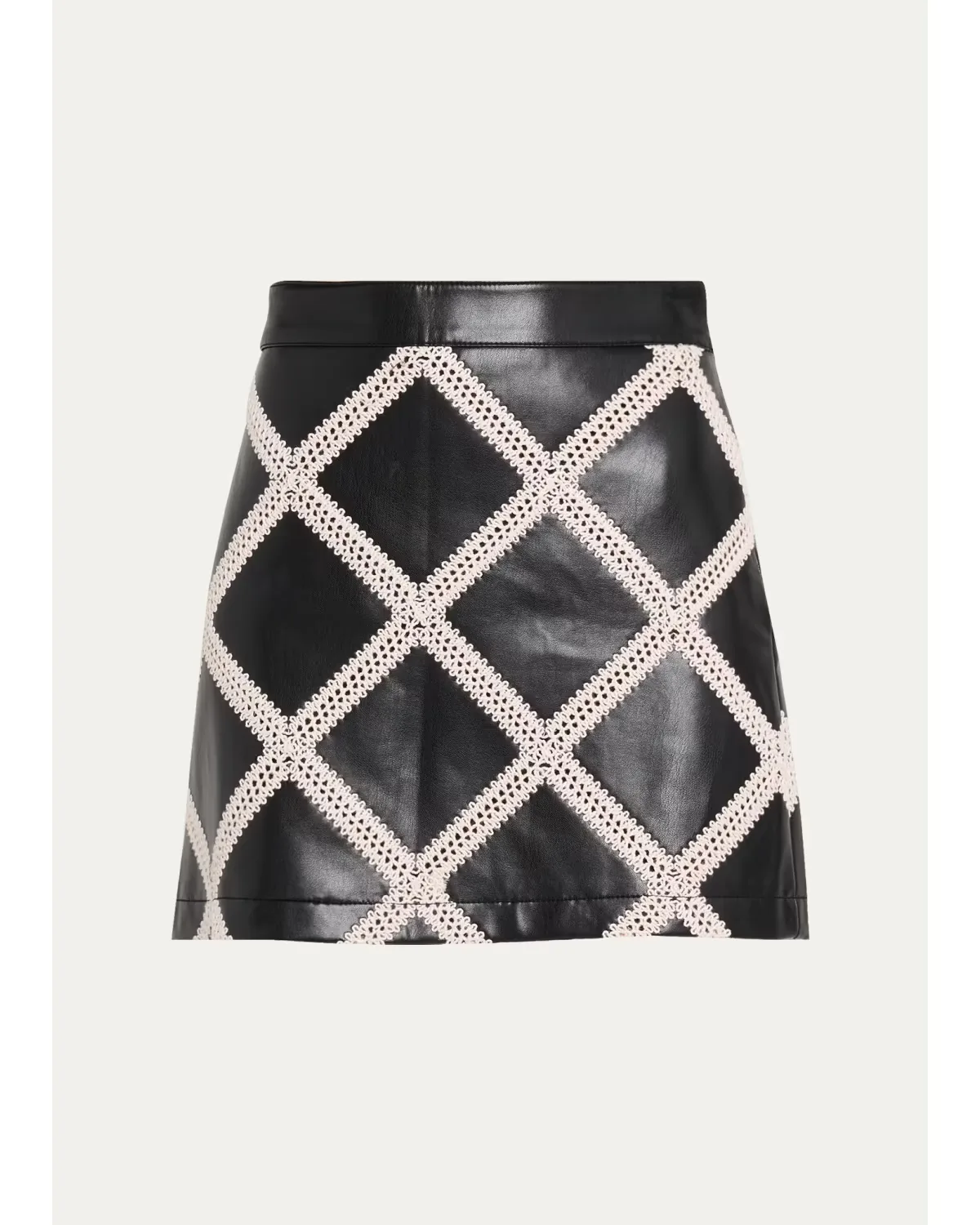 Audree Faux-Leather Mini Skirt by Cinq  Sept