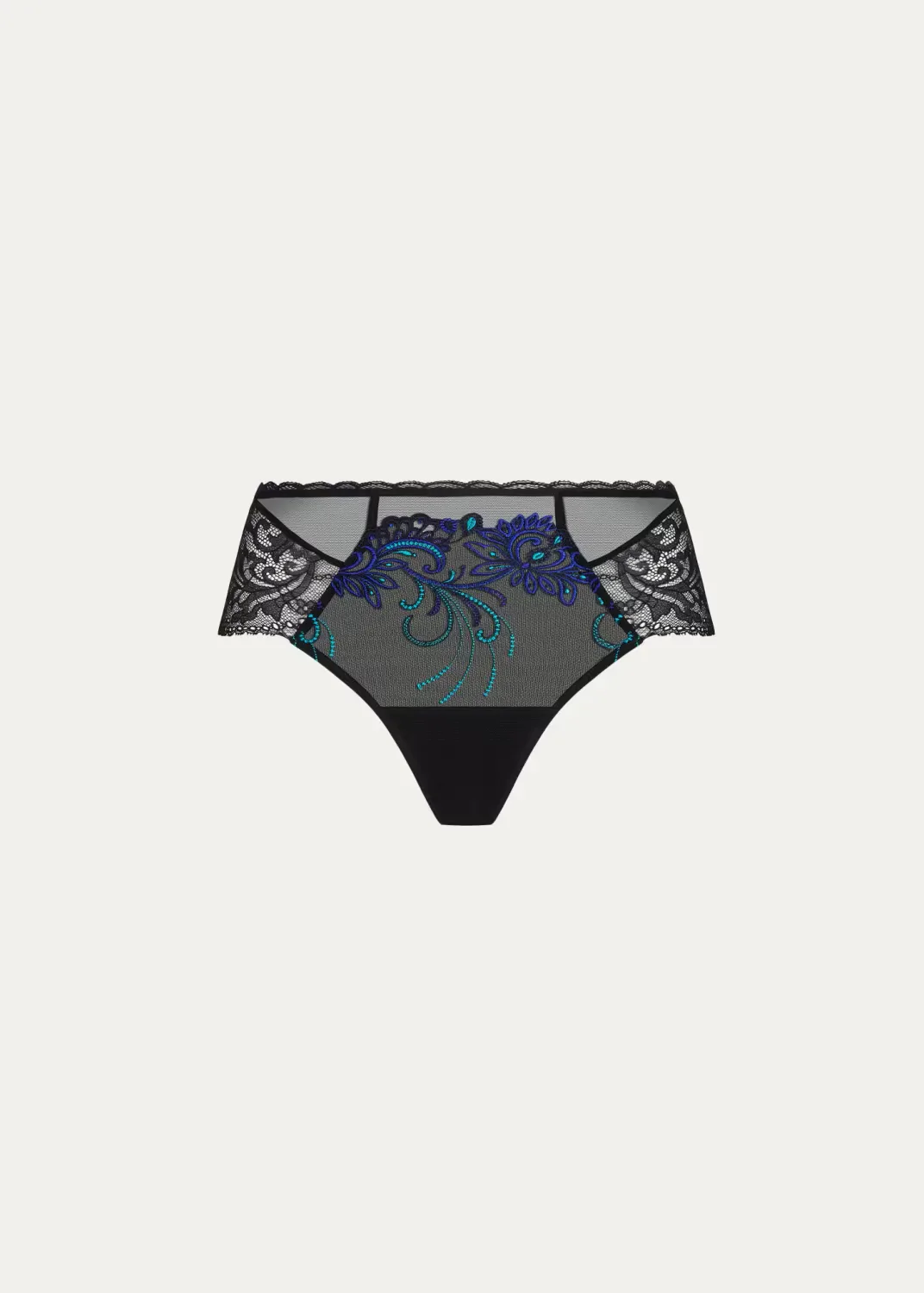 Embroidered Lace & Tulle Boyshorts