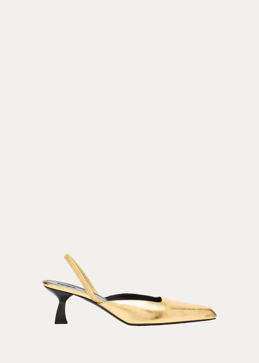 55mm Metallic Leather Slingback Pumps by Nodaleto