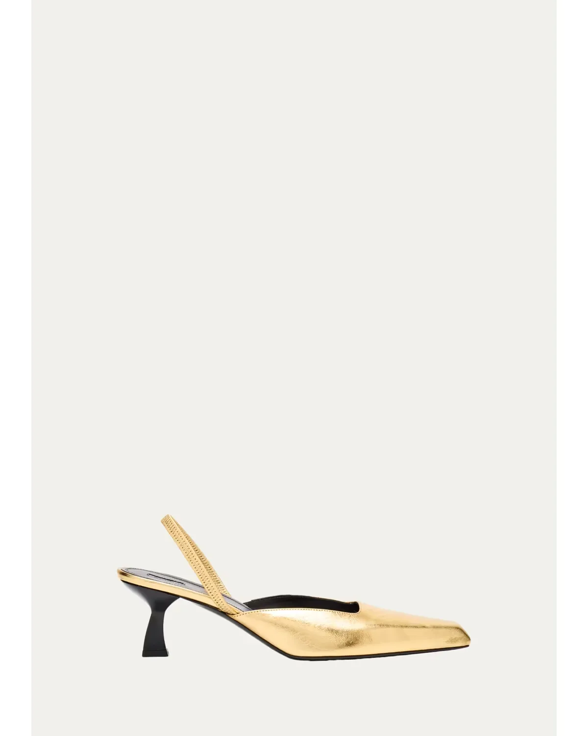 55mm Metallic Leather Slingback Pumps by Nodaleto