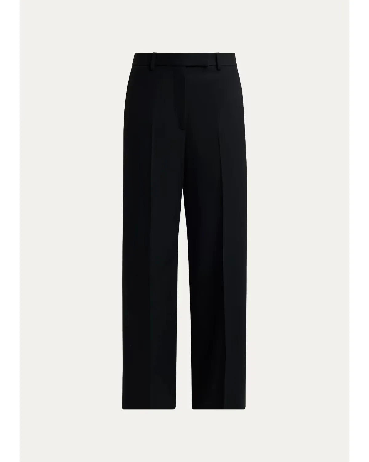 Wool Grain De Poudre Slanted Straight-Leg Pants by Tom Ford