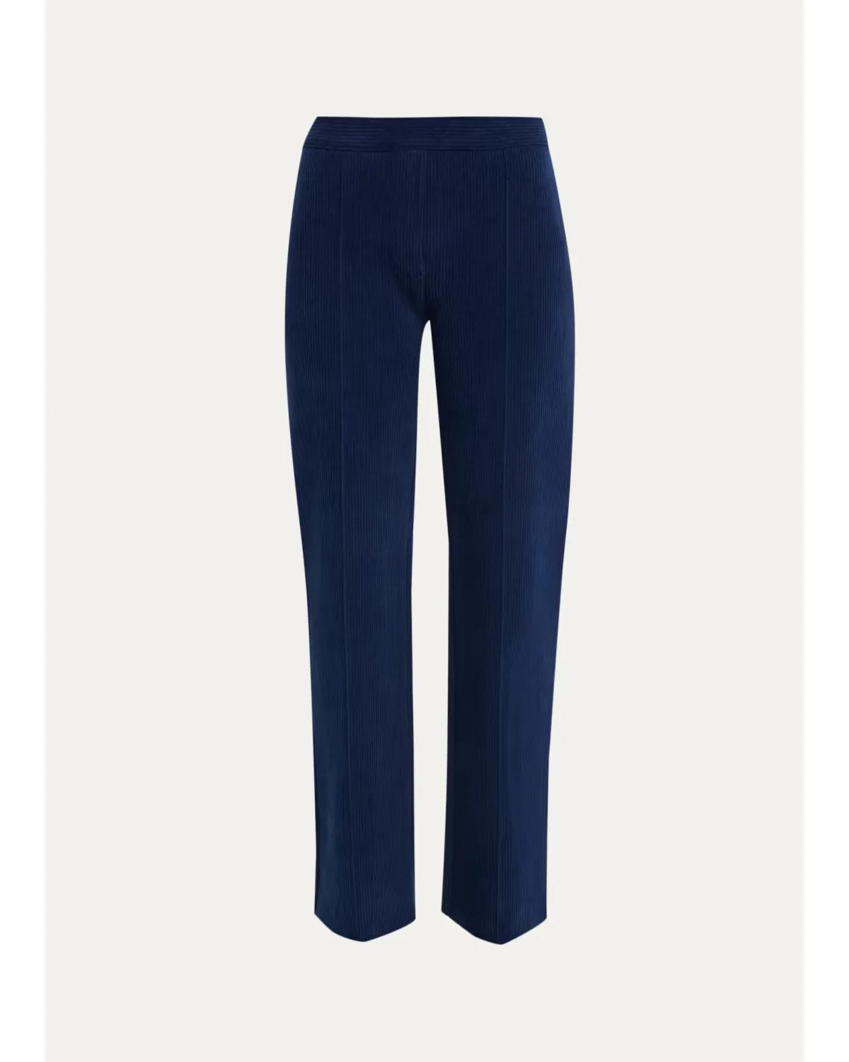 Cotton Corduroy Straight-Leg Pull-On Pants by HIGH SPORT