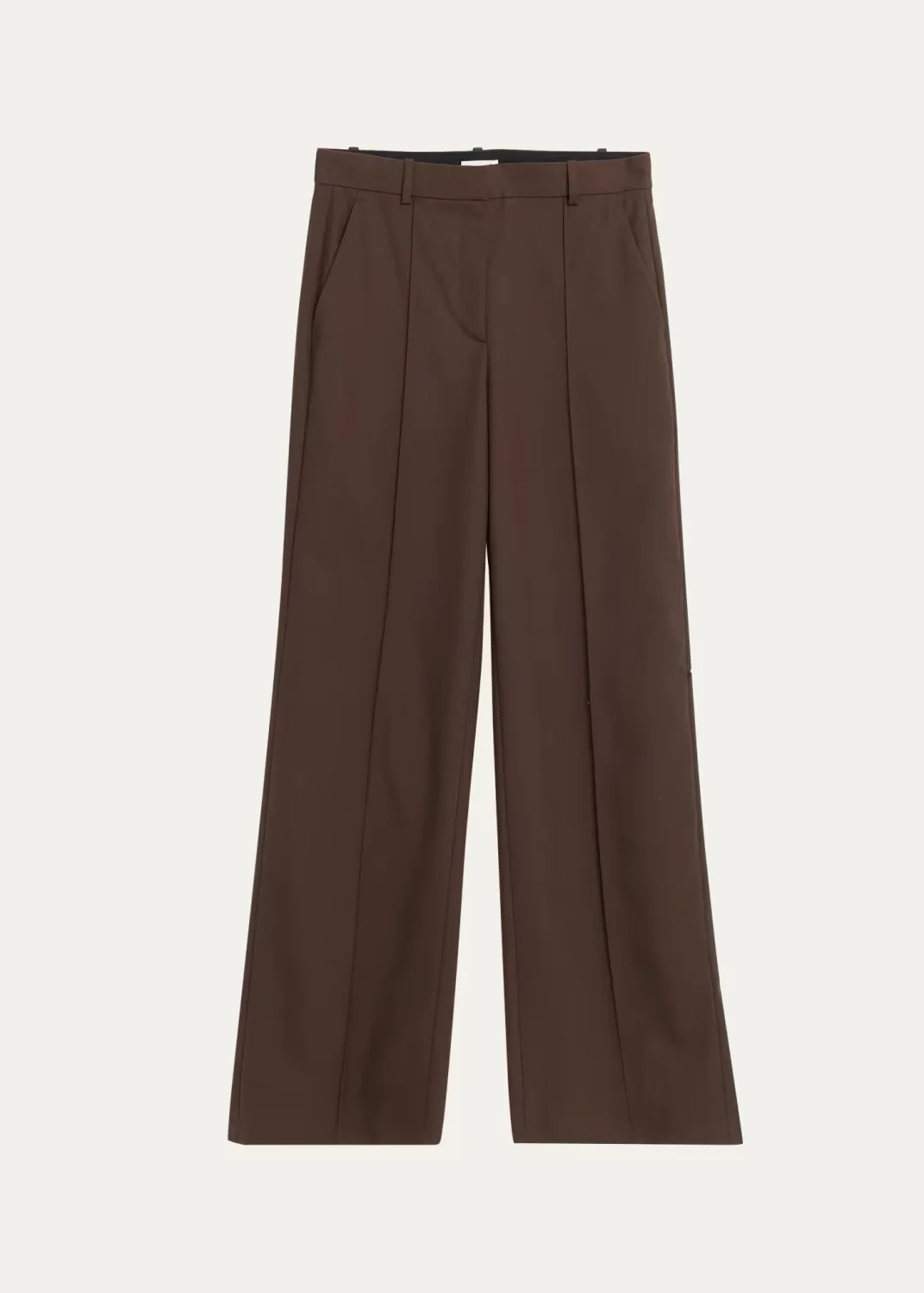 Reid Pintucked Wool-Blend Pants