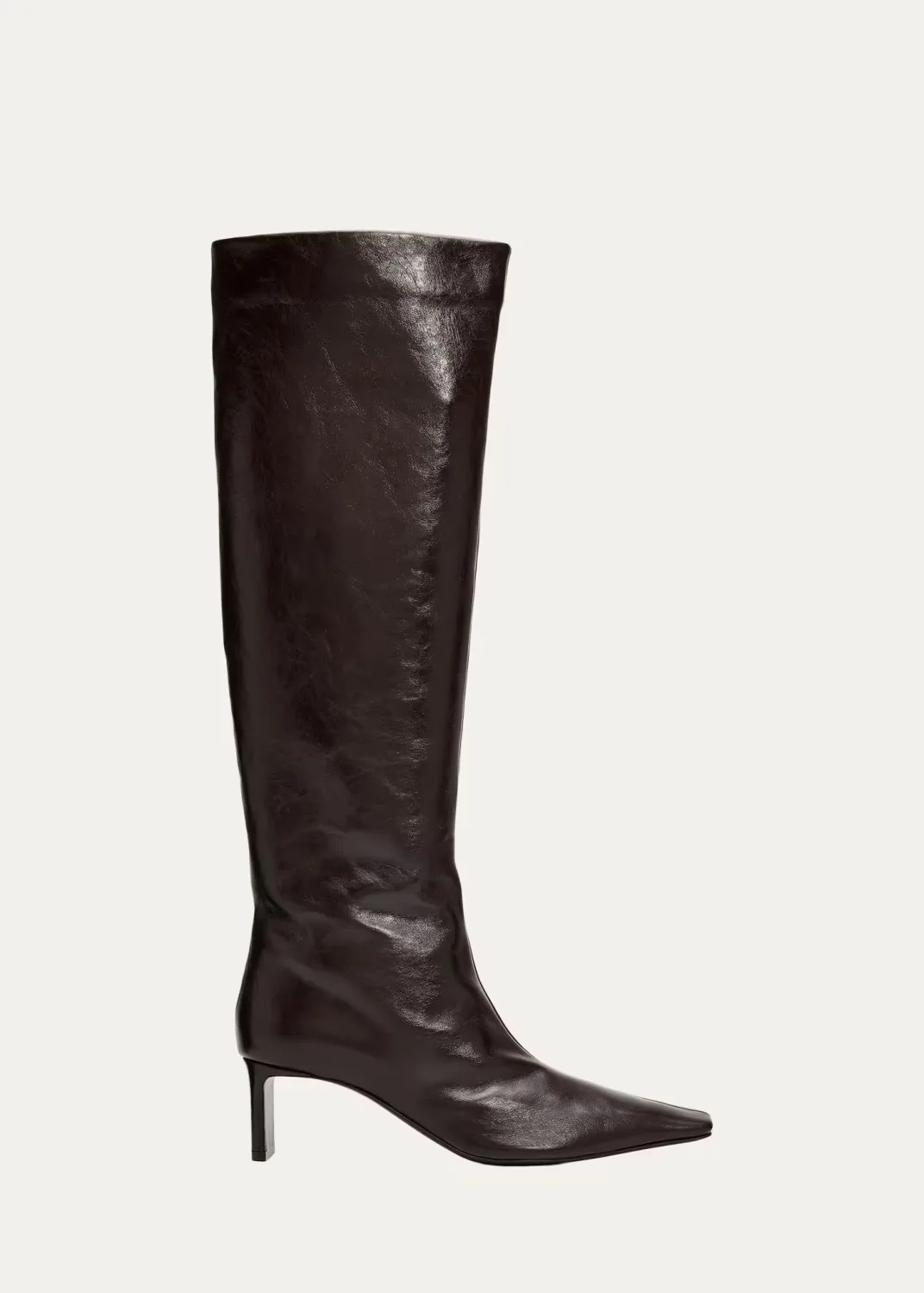 Ona Knee-High Leather Boots by Khaite