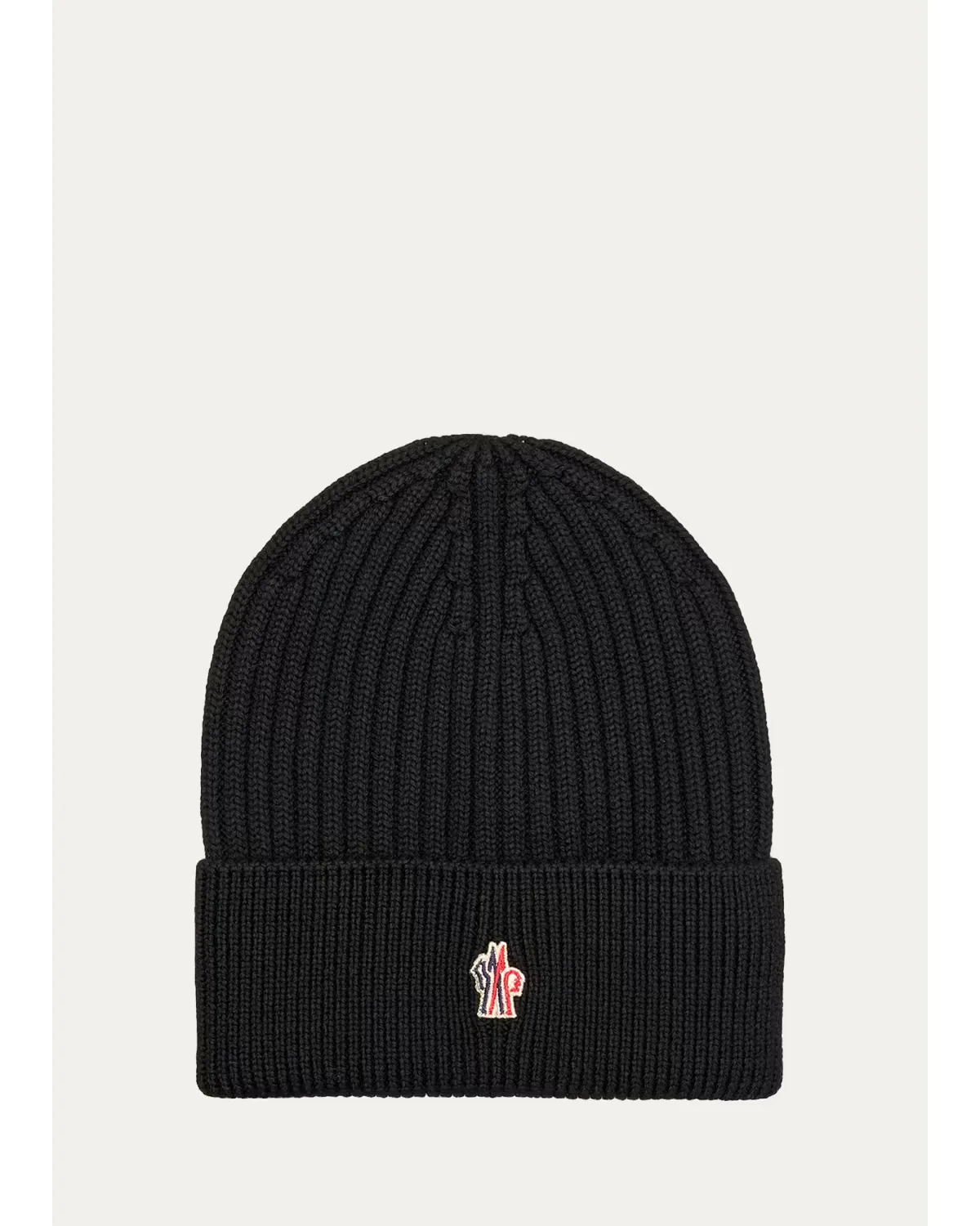 Ribbed Virgin Wool Beanie by Moncler