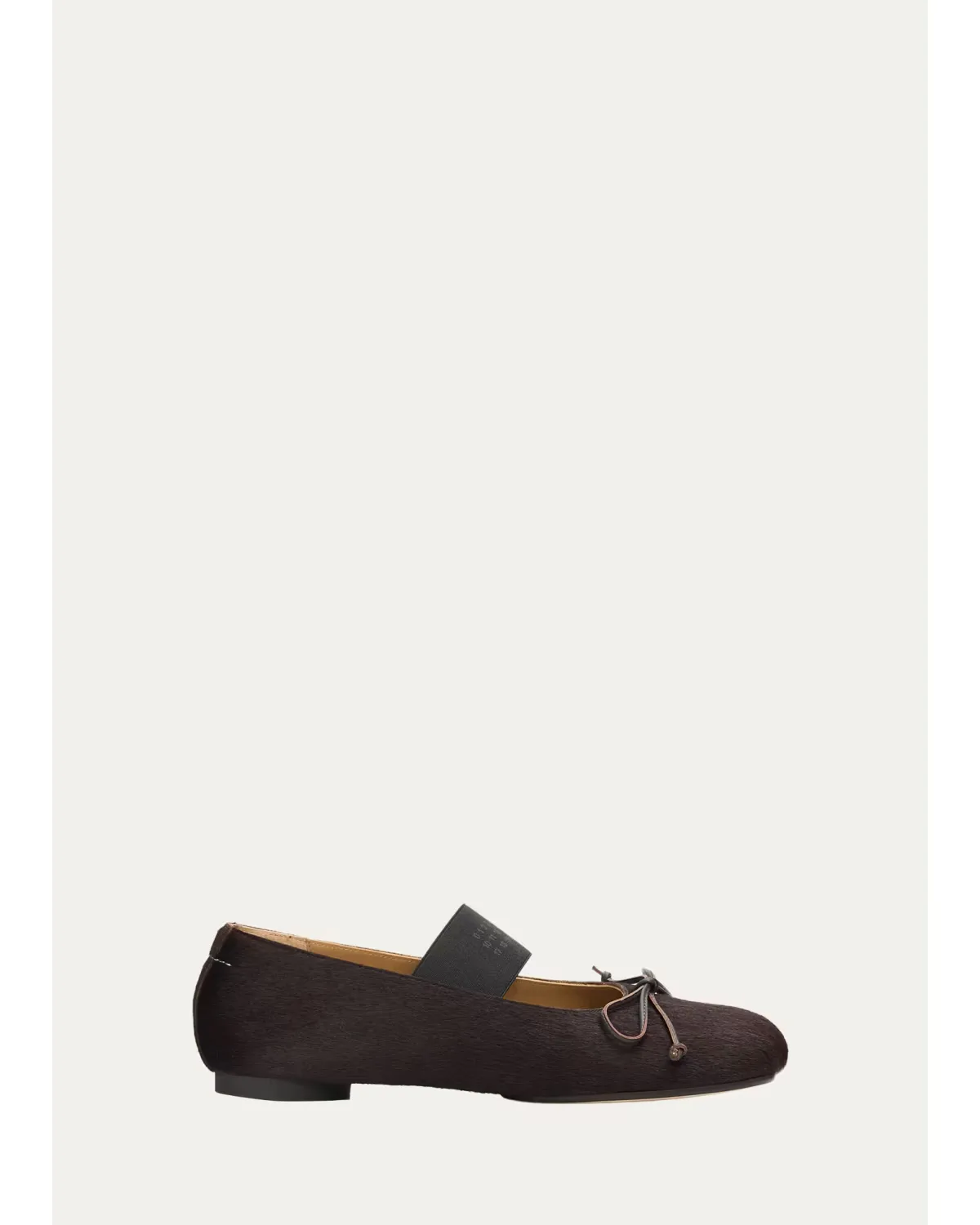 Anatomic Calf Hair Mary Jane Ballerina Flats by Maison Margiela