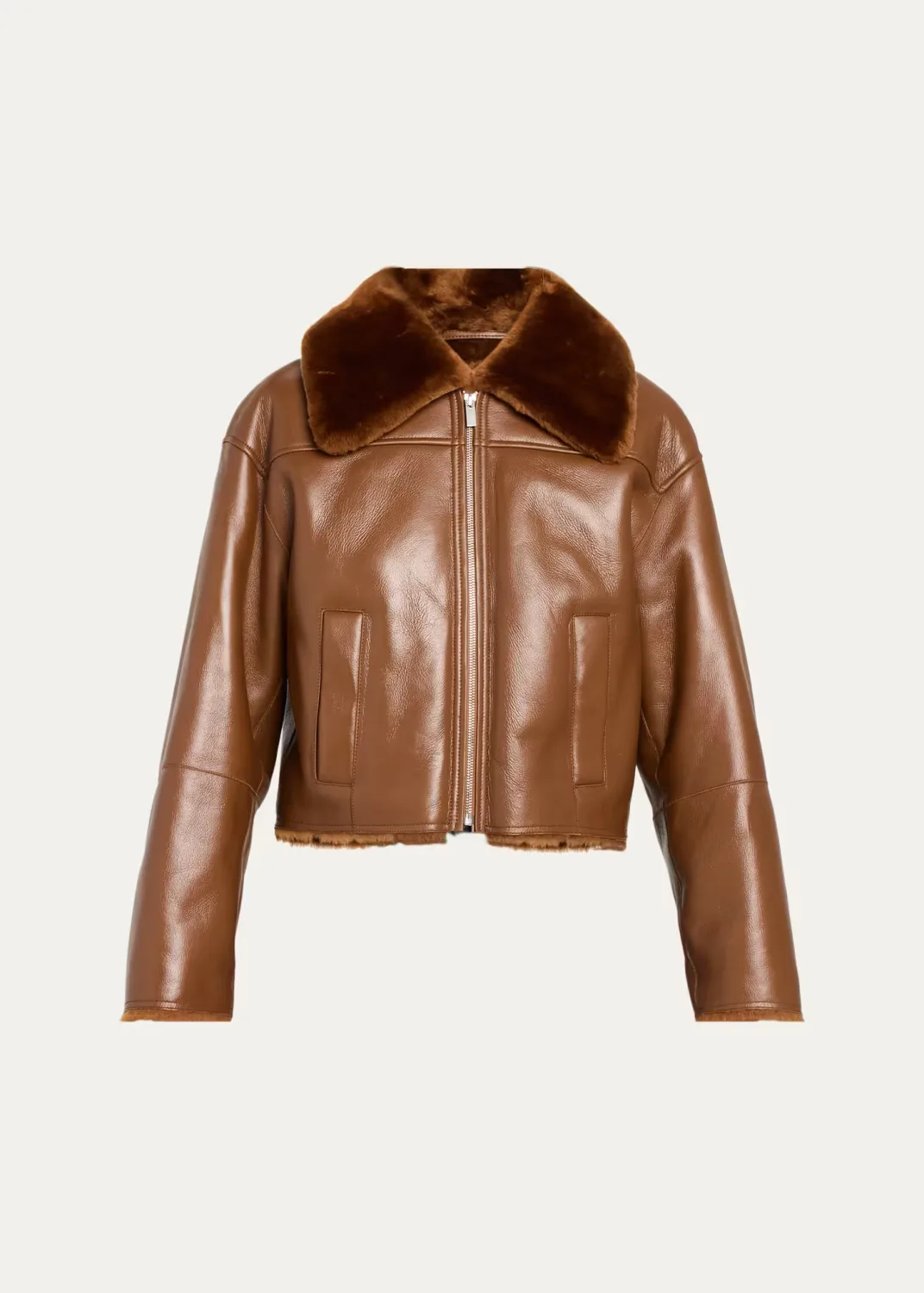 Crop Shearling Jacket