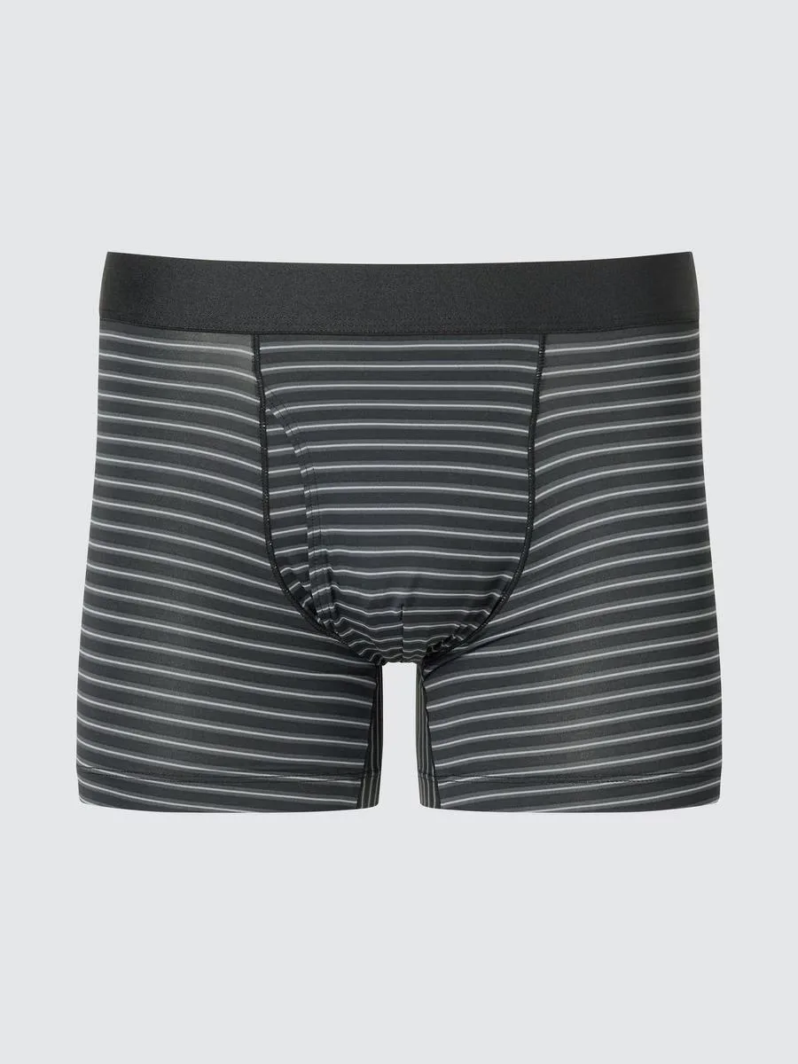 AIRism Boxer Briefs Striped with Odor Control by Uniqlo