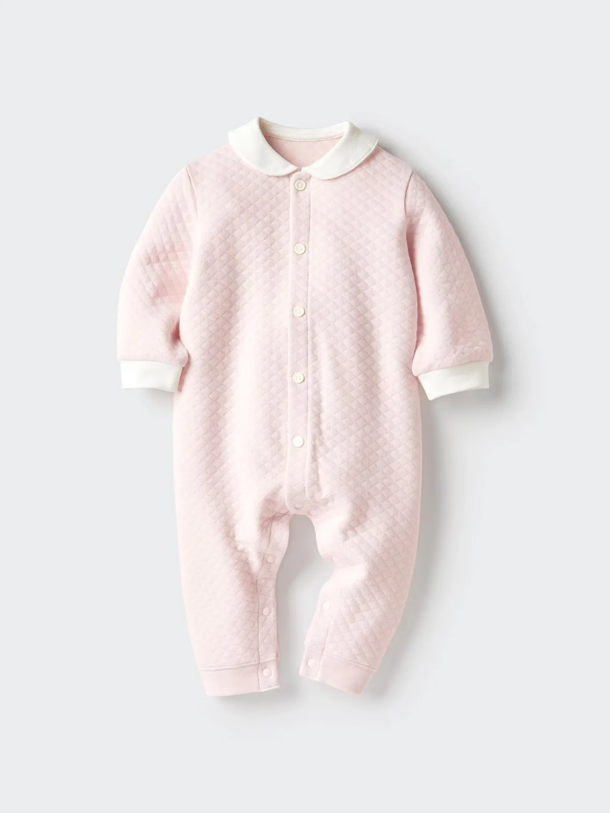 Quilted One Piece Outfit Long Sleeve Collar by Uniqlo