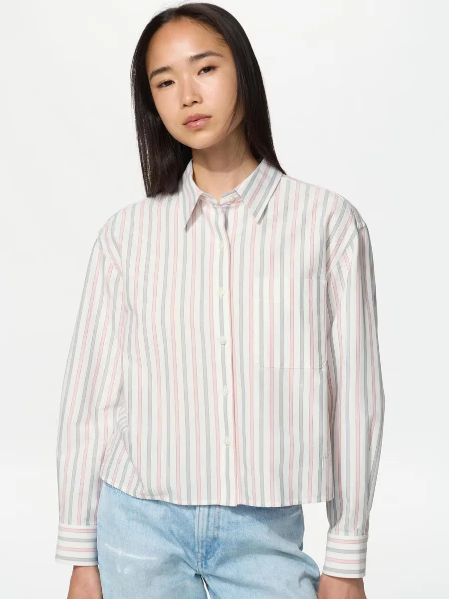 Oxford Boxy Shirt Striped by Uniqlo