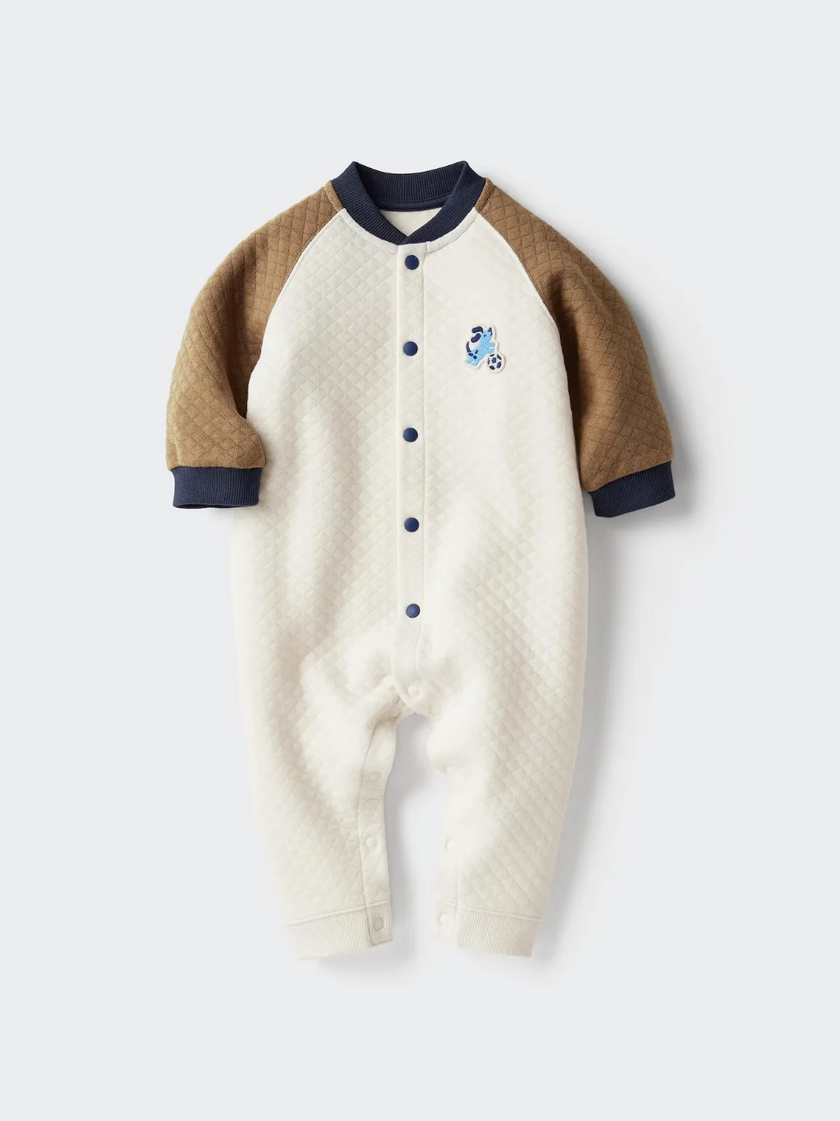 Quilted One Piece Outfit Color Block by Uniqlo