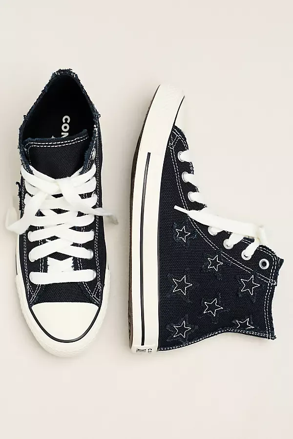 Chuck Distressed High-Top Sneakers by Converse
