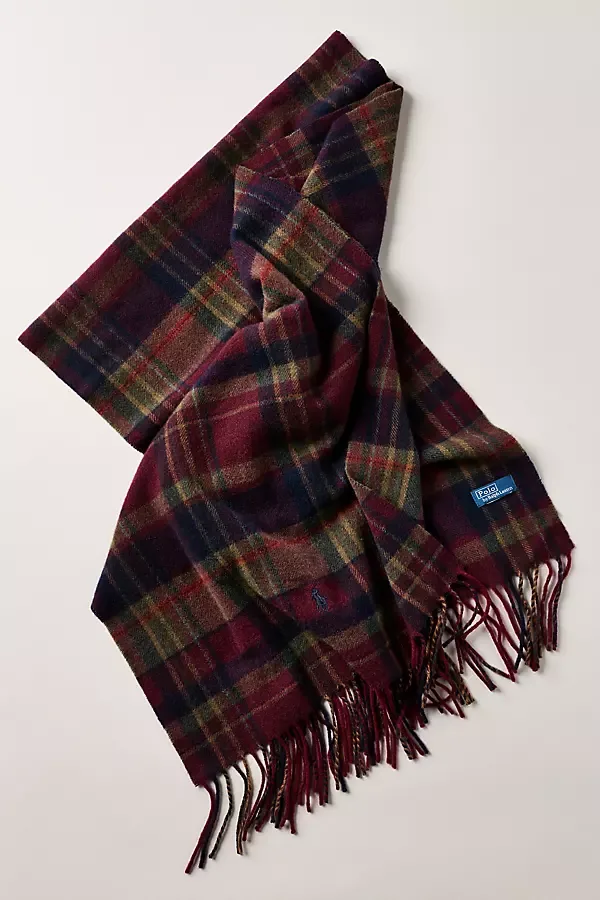 Plaid Cashmere Scarf by Polo Ralph Lauren
