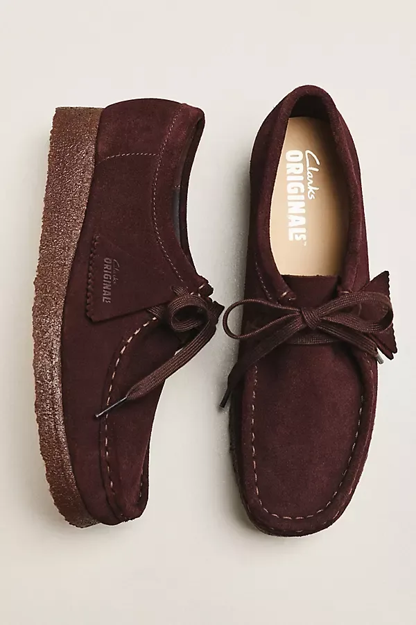 Wallabee Suede Slip-On Shoes by Clarks