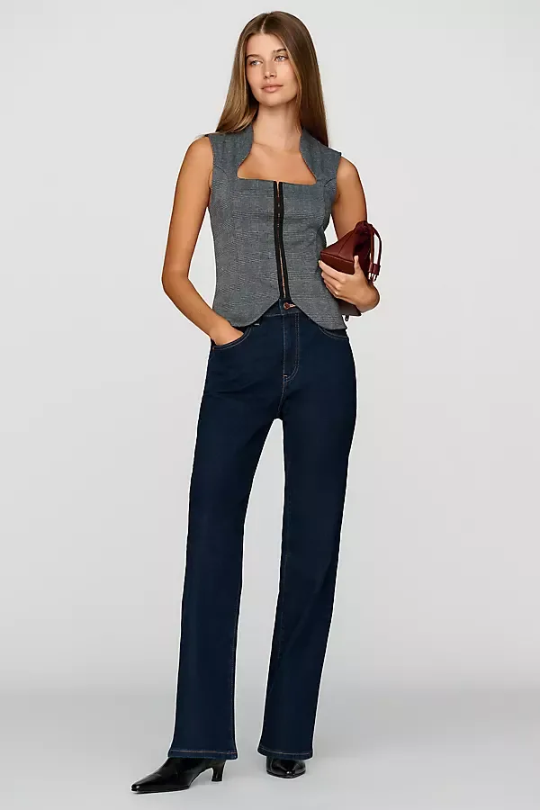 Brinley Mid Rise Straight Leg Jeans by AG