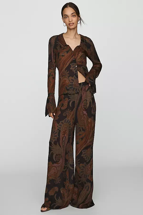 Carina Wide-Leg Pants by PAIGE