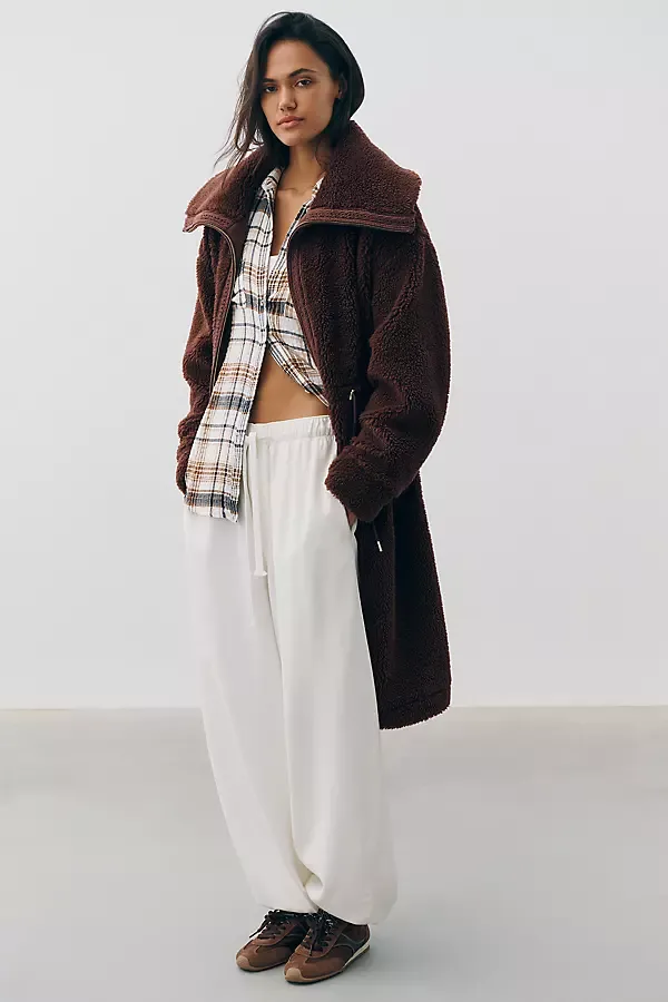 Bennet Faux Shearling Coat Jacket by Varley