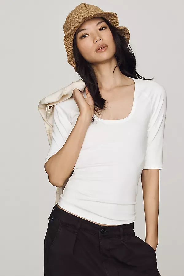Raglan Scoop-Neck Top by Maeve