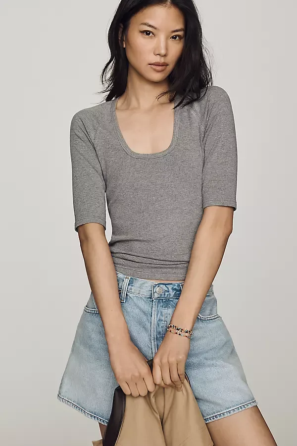 Raglan Scoop-Neck Top