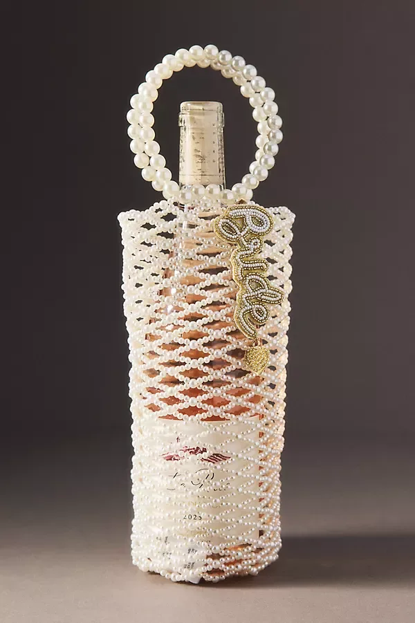 Pearl Bride Charm Wine Bag by Anthropologie