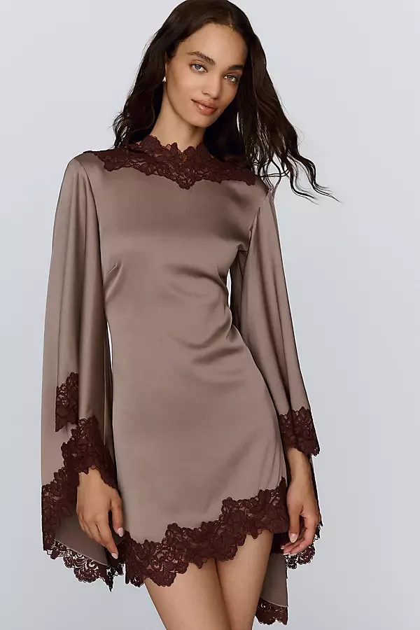 Astral Lace Mini Dress by De La Vali