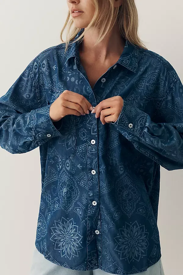 Mandala Buttondown Shirt by Spiritual Gangster