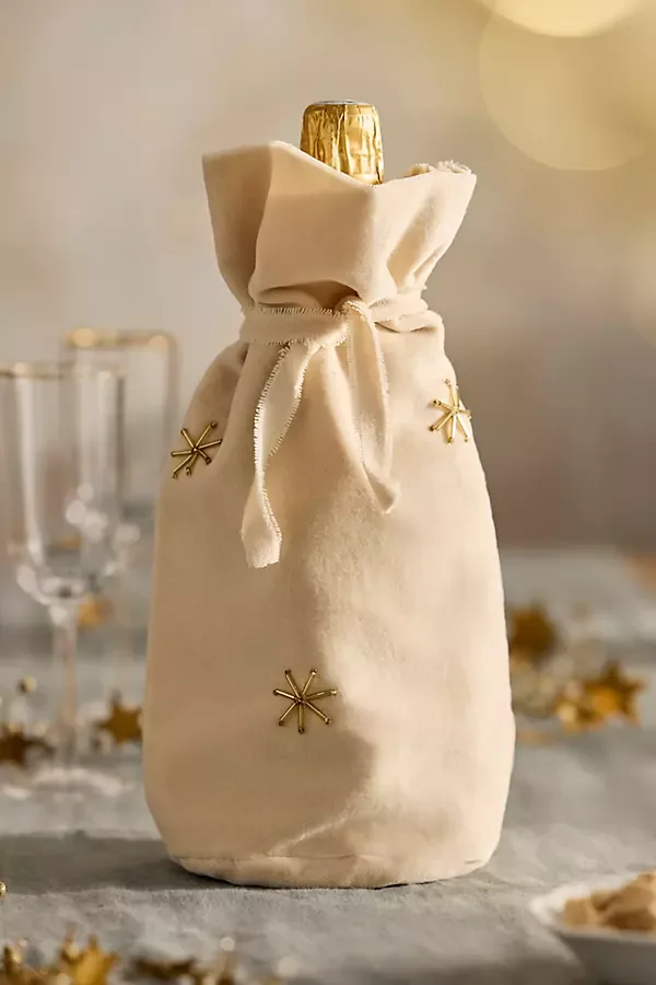 Celestial Beaded Wine Bag by Terrain