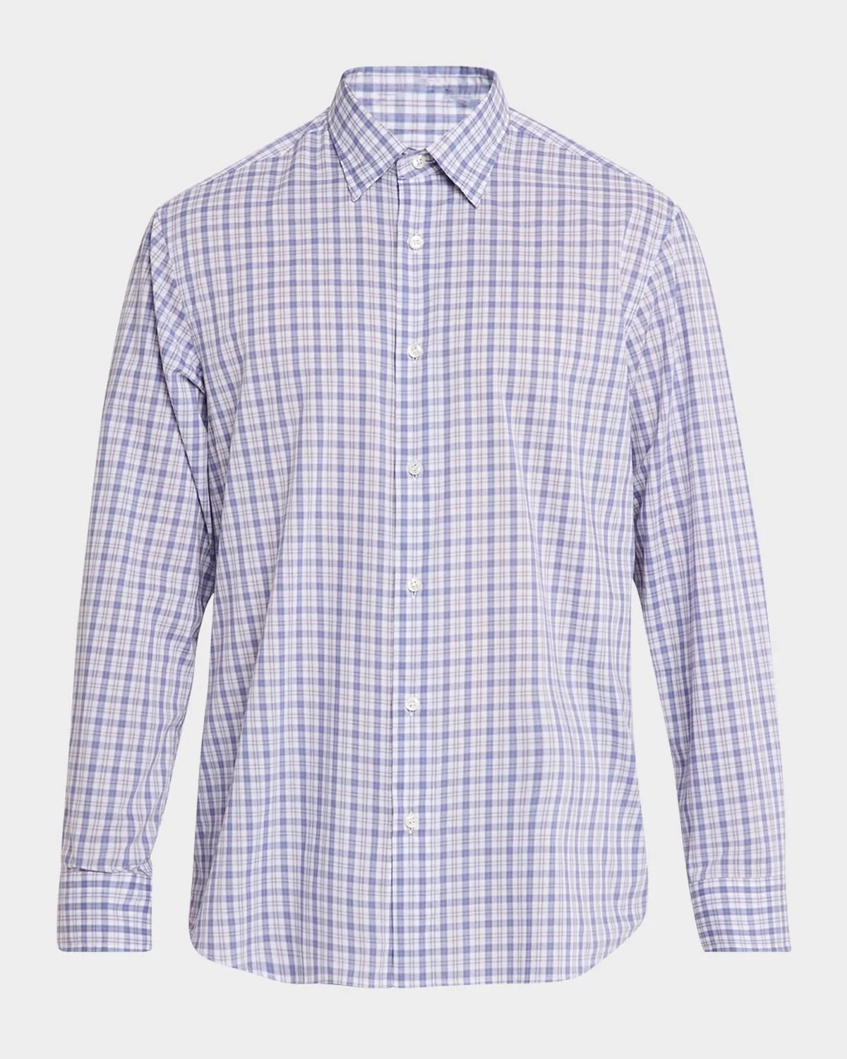 Plaid Cotton Sport Shirt
