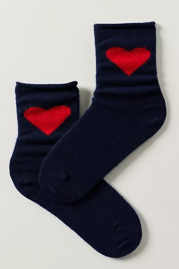 Love Cashmere Blend Crew Socks by Anthropologie