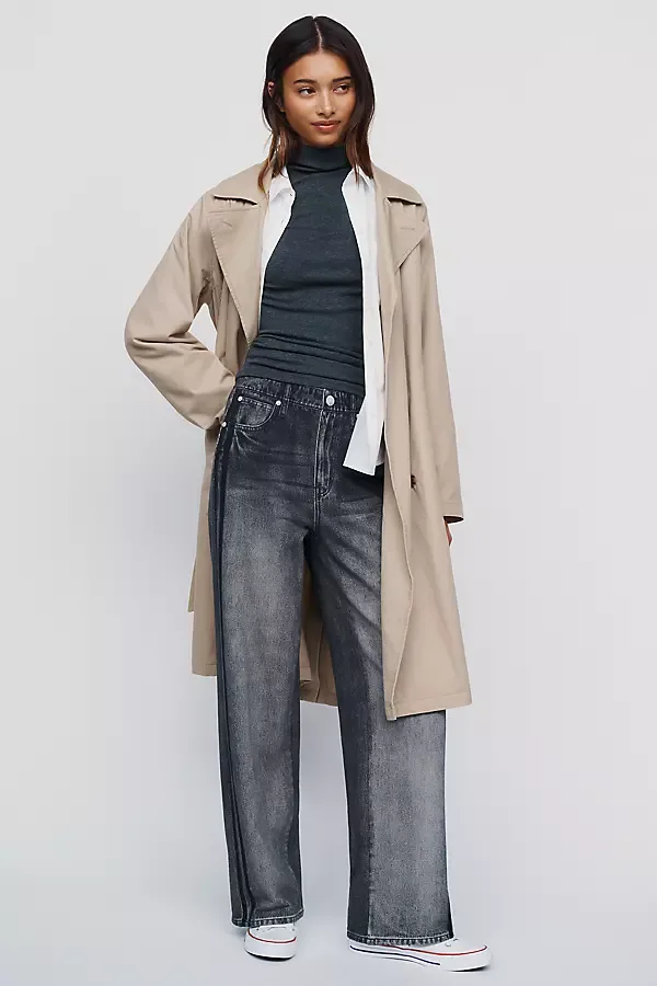 Miramar High-Rise Wide-Leg Track Jeans by rag & bone