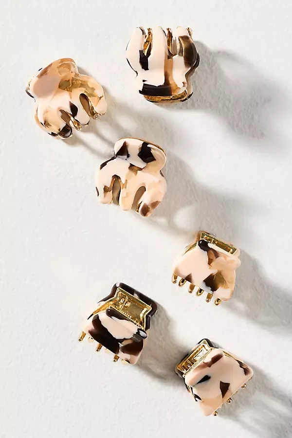 Mini Claw Clips, Set of 6 by Anthropologie