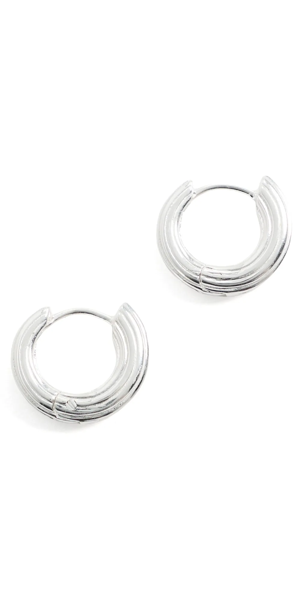 Mini Non-Conformist Hoop Earrings Sterling Silver