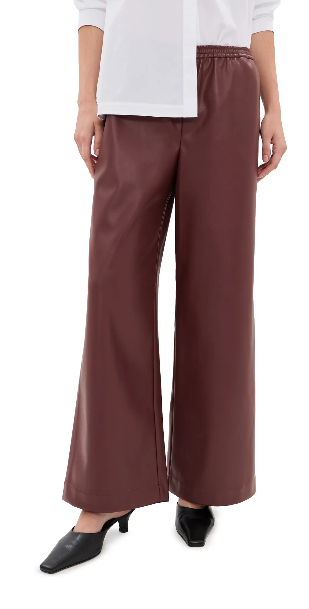 Margot Faux Leather Pants by LE BOP