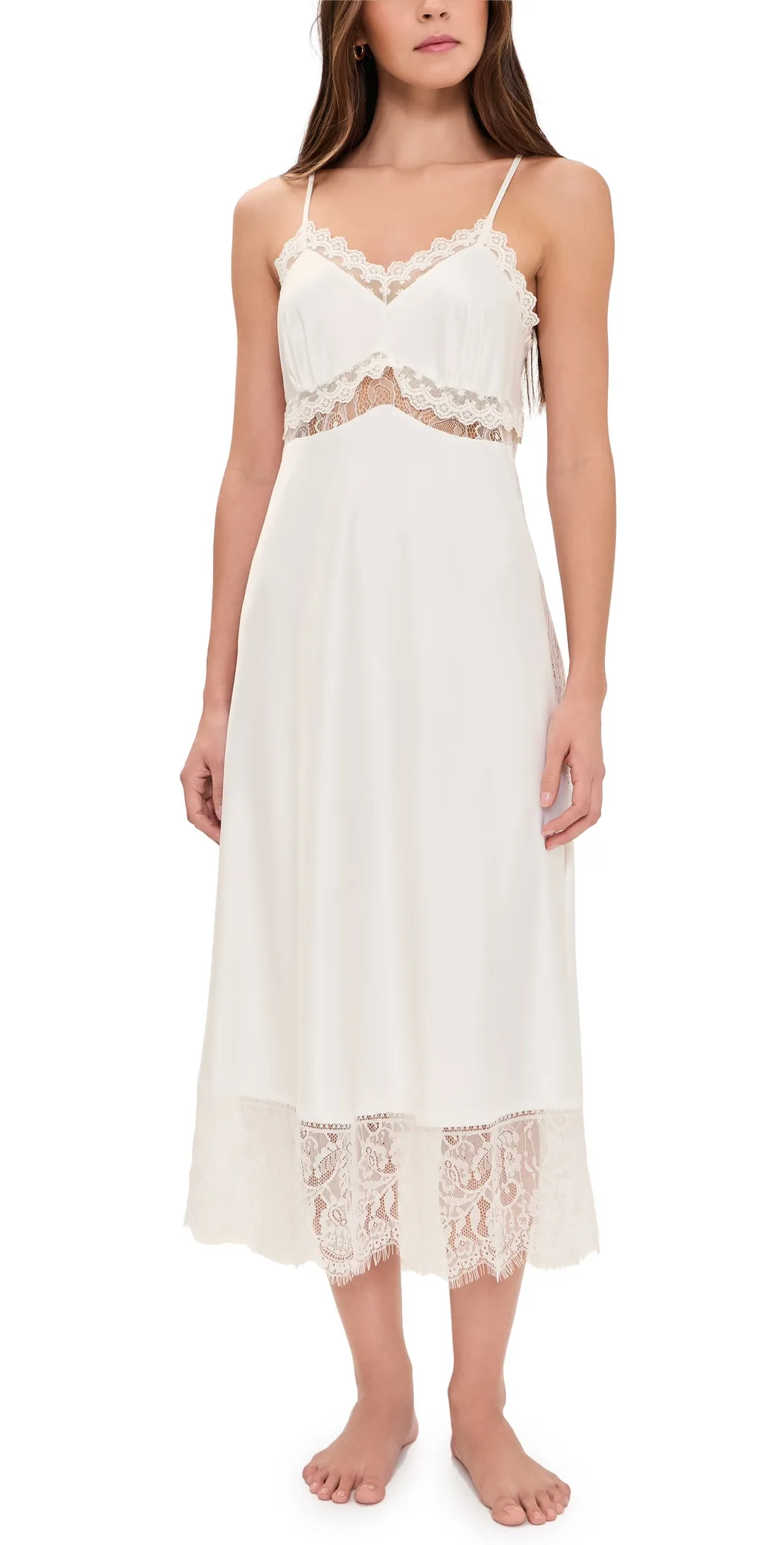 Solid Stretch Charm Gown by Flora Nikrooz