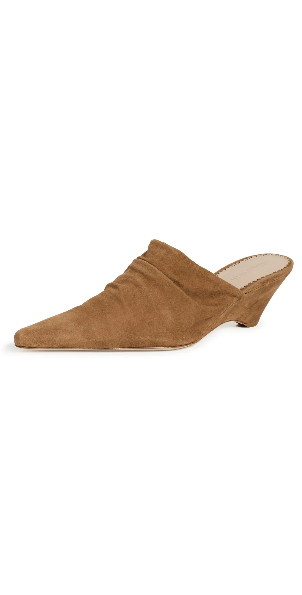 Sonia Curved Wedge Mules by Cinq  Sept