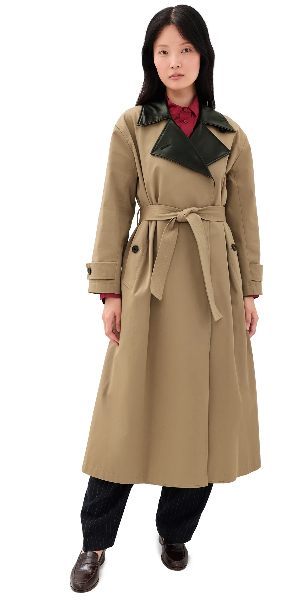 Gabardine Trench Coat by MSGM