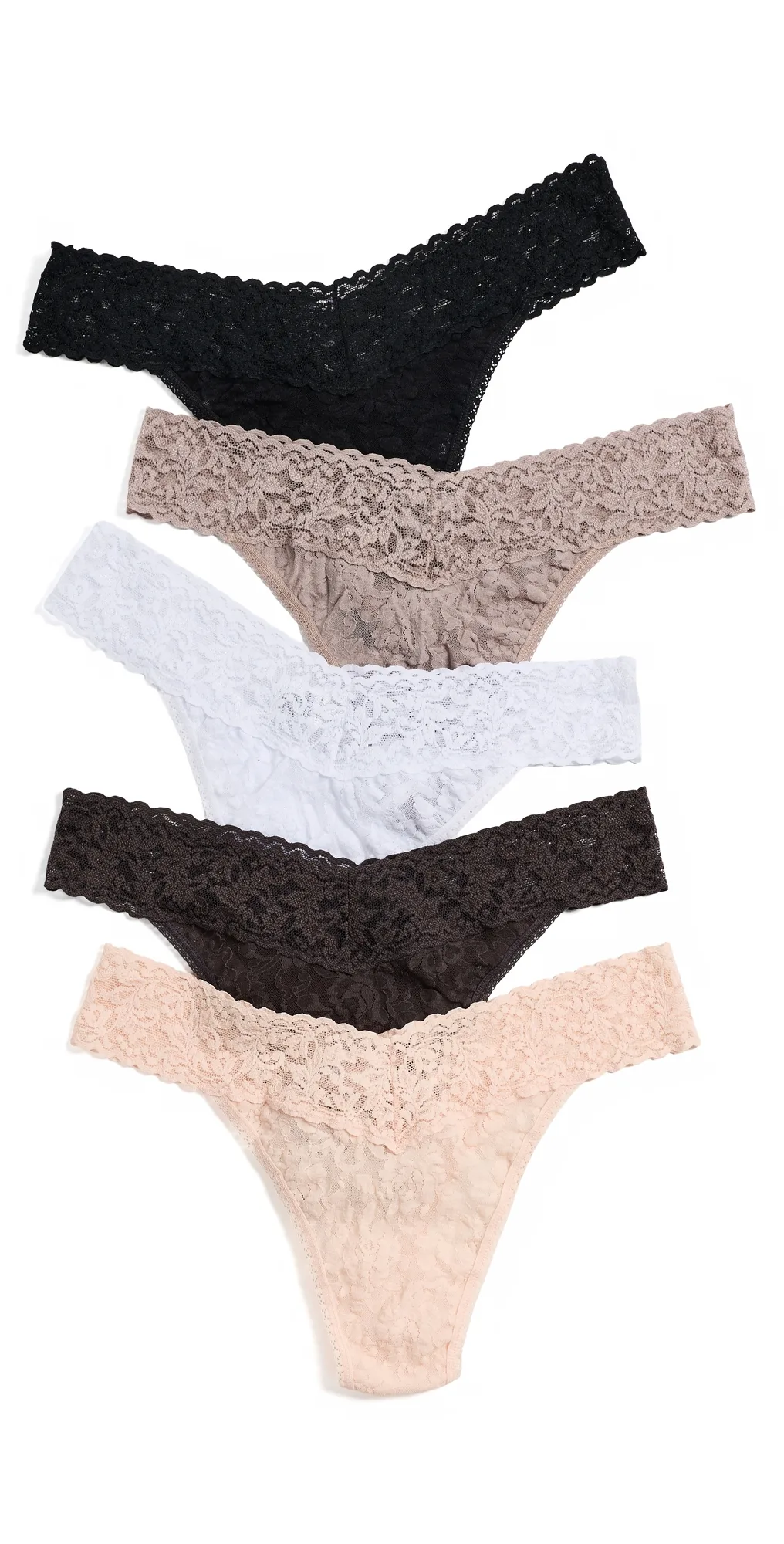 Original Rise Thong Panties 5-Pack