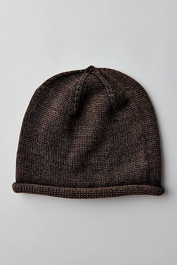 Washed Knit Roll Cuff Beanie by Urban Outfitters