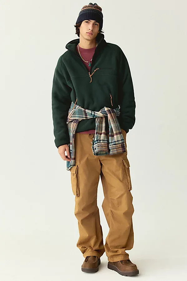 BDG Polar Fleece Quarter Zip Sweatshirt by BDG
