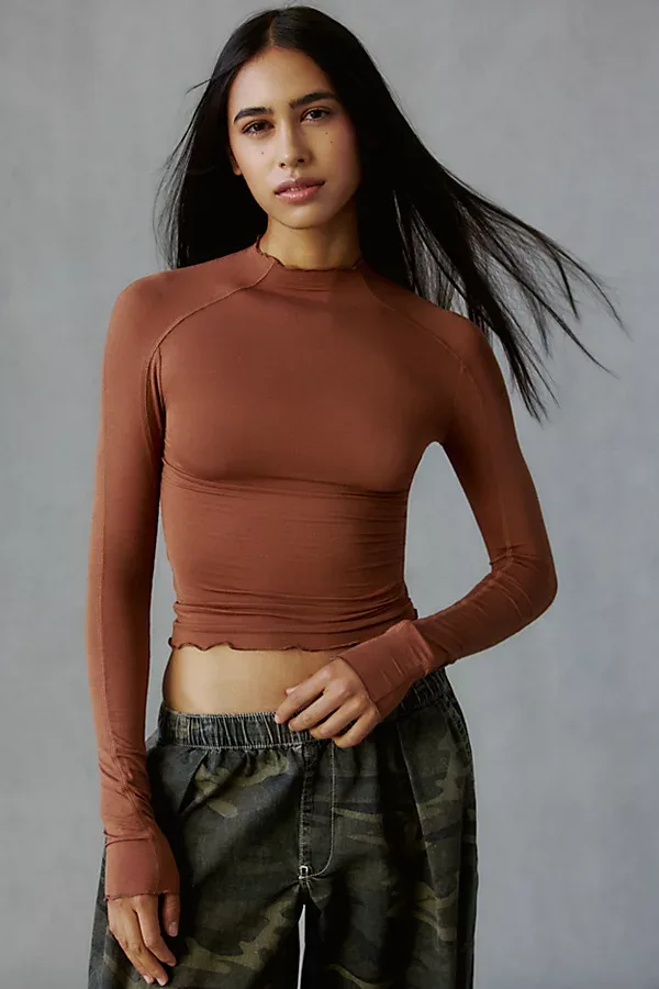 Dusk Til Dawn Mockneck Long Sleeve Tee by Out From Under