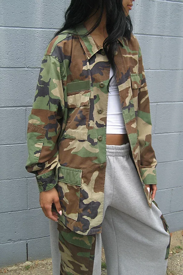 Vintage Camo Shirt Top by ARC