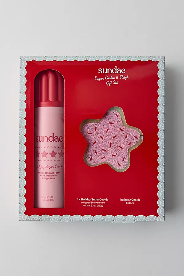 Sundae Whipped Shower Foam & Bath Sponge Gift Set by Sundae