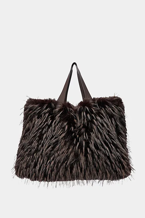 Confidante Faux Fur Handbag by Azalea Wang