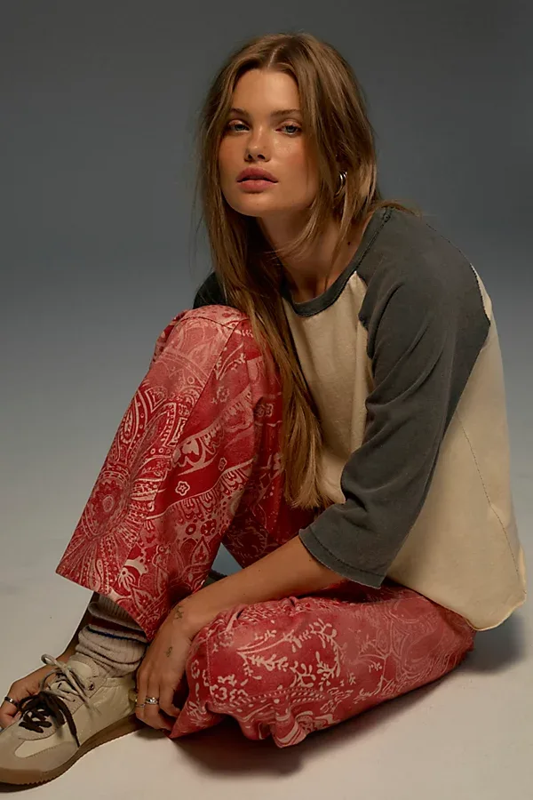 We the Free 2nd Base Three-Quarter Sleeve Tee by Free People