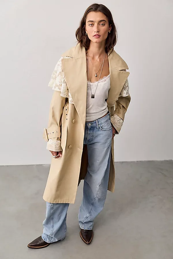 For Love & Lemons Maru Oversized Trench Coat by For Love & Lemons