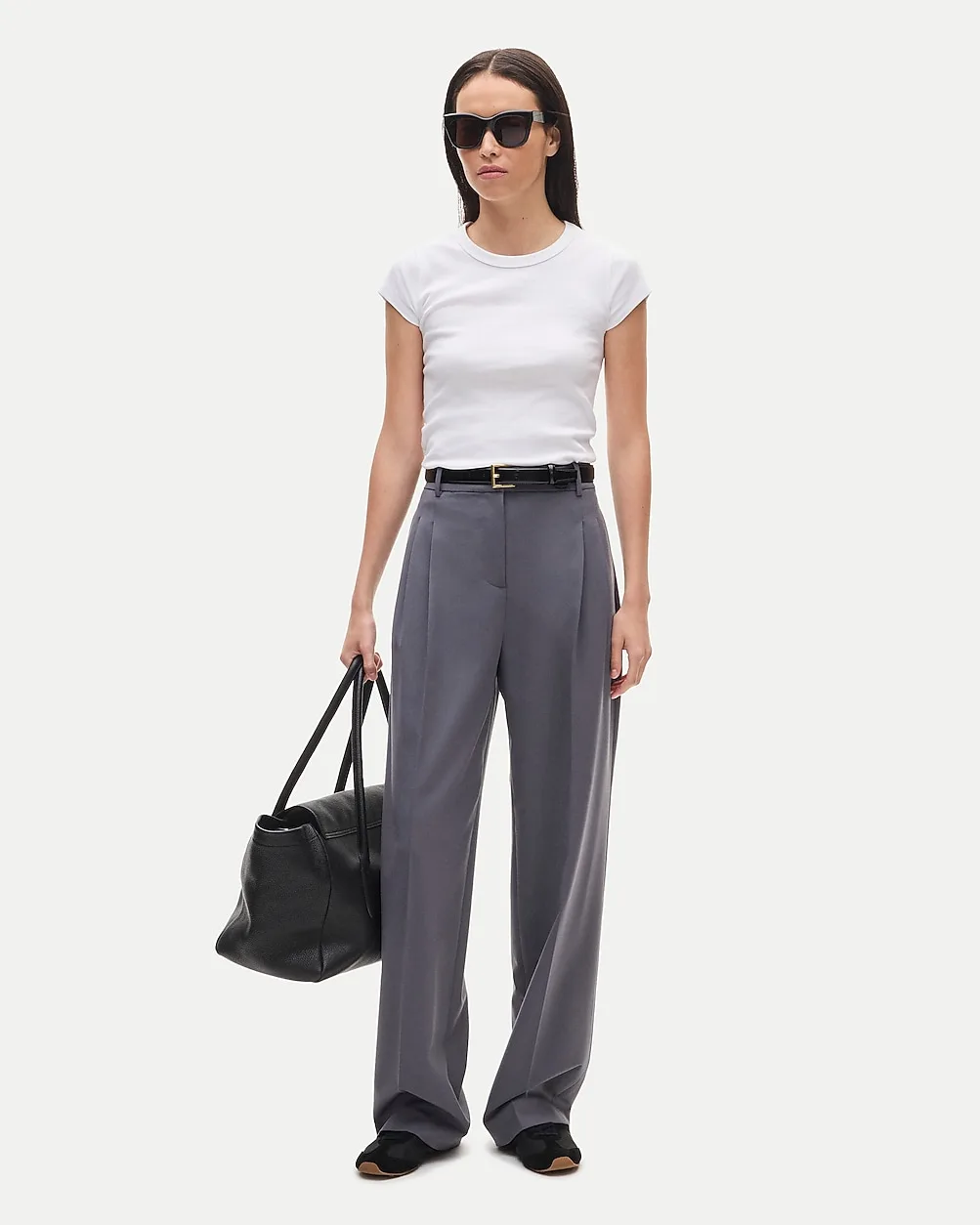 Arched Trouser in Lightspun Wool Blend by J.Crew