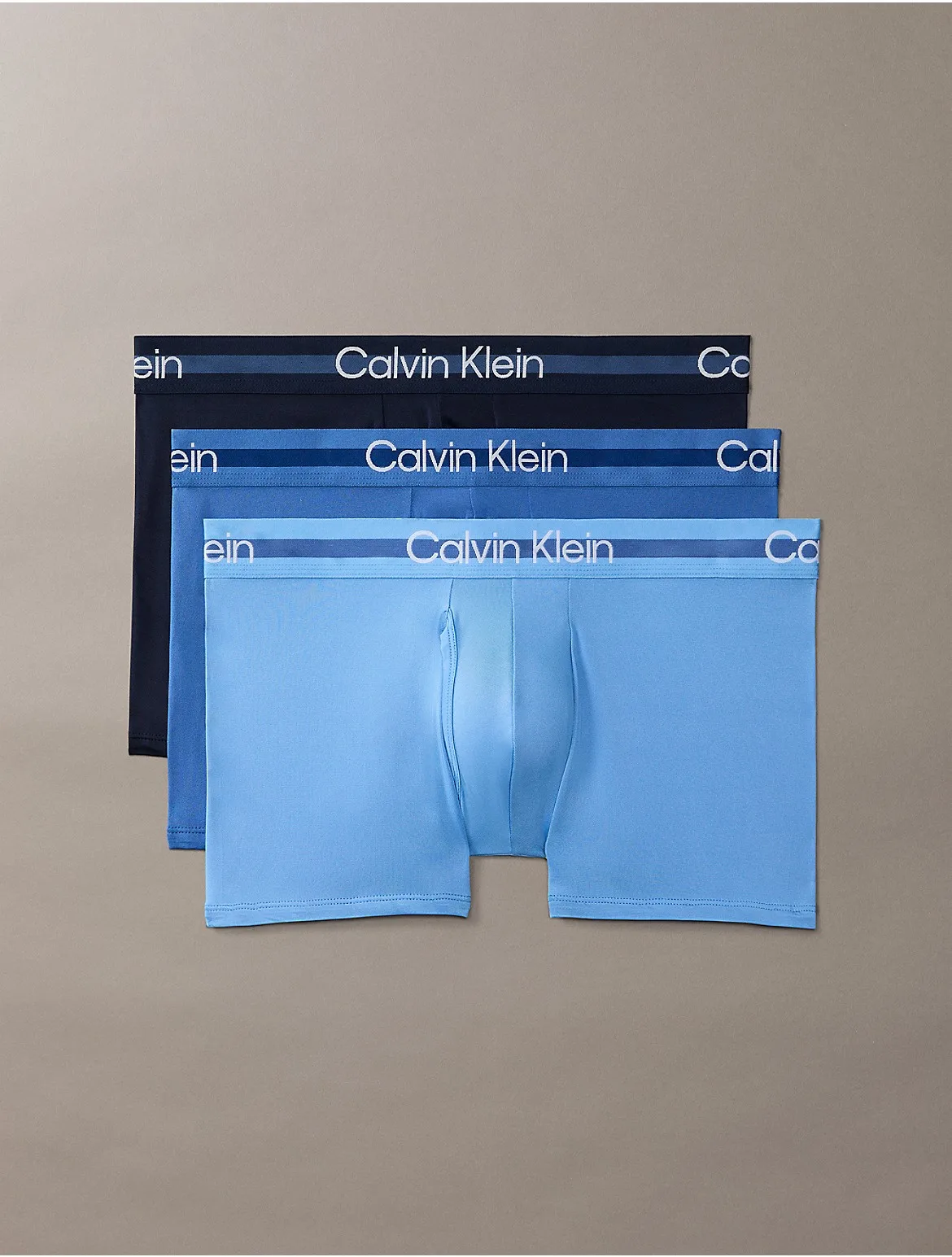 Calvin Klein Brushed Microfiber Stretch 3-Pack Low Rise Trunk by Calvin Klein
