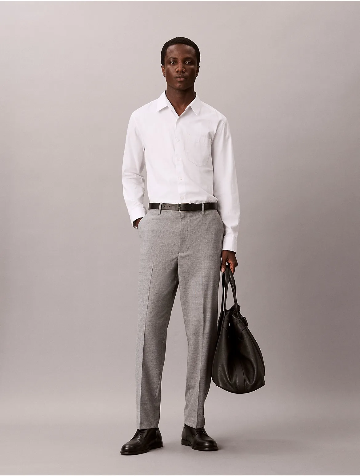 Slim Plaid 4-Pocket Pants by Calvin Klein